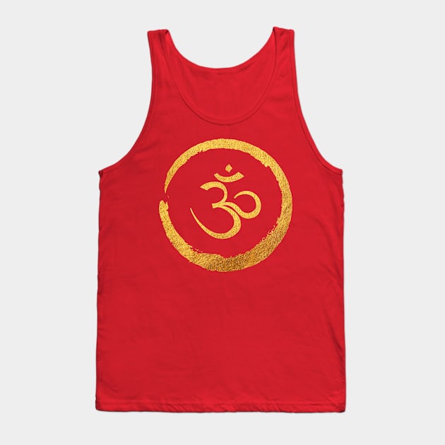 Zen Buddha Gold Tank Top by johnnie2749